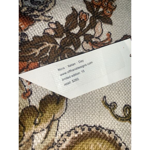 Offhand Designs Handbag Nora Italian Day Floral Tan Rhinestone Limited Edition - Picture 15 of 15